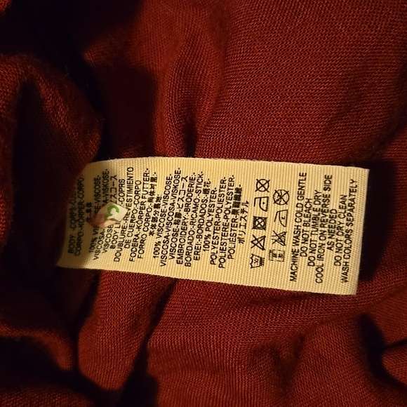 Free People Magenta Embroidered Long Sleeve Mini Semi Backless Dress - Picture 11 of 11